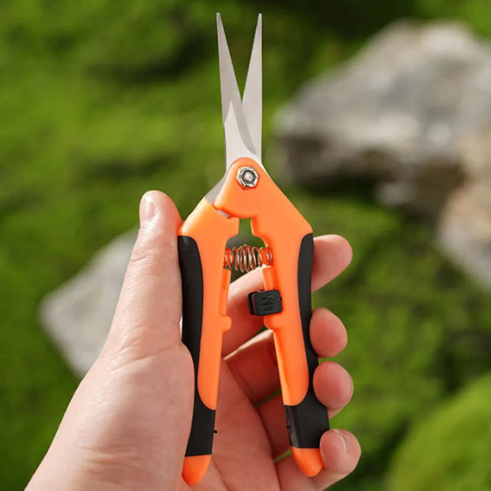 St004 High-Purity PP+TPR Plastic Safety Locking Sharp Blades Straight Shears