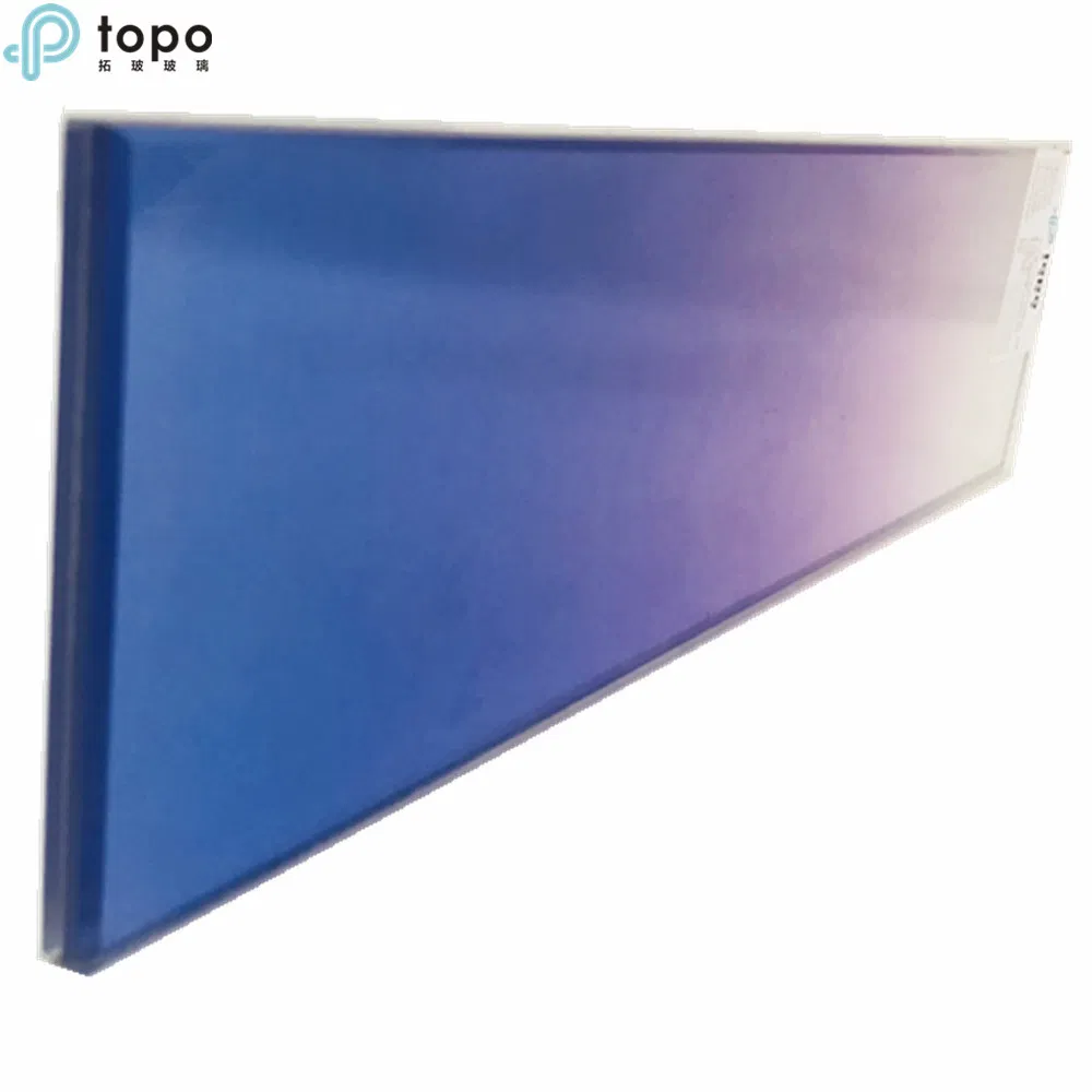 Gradient Purple Laminated PVB Glass for Building (LG-TP)