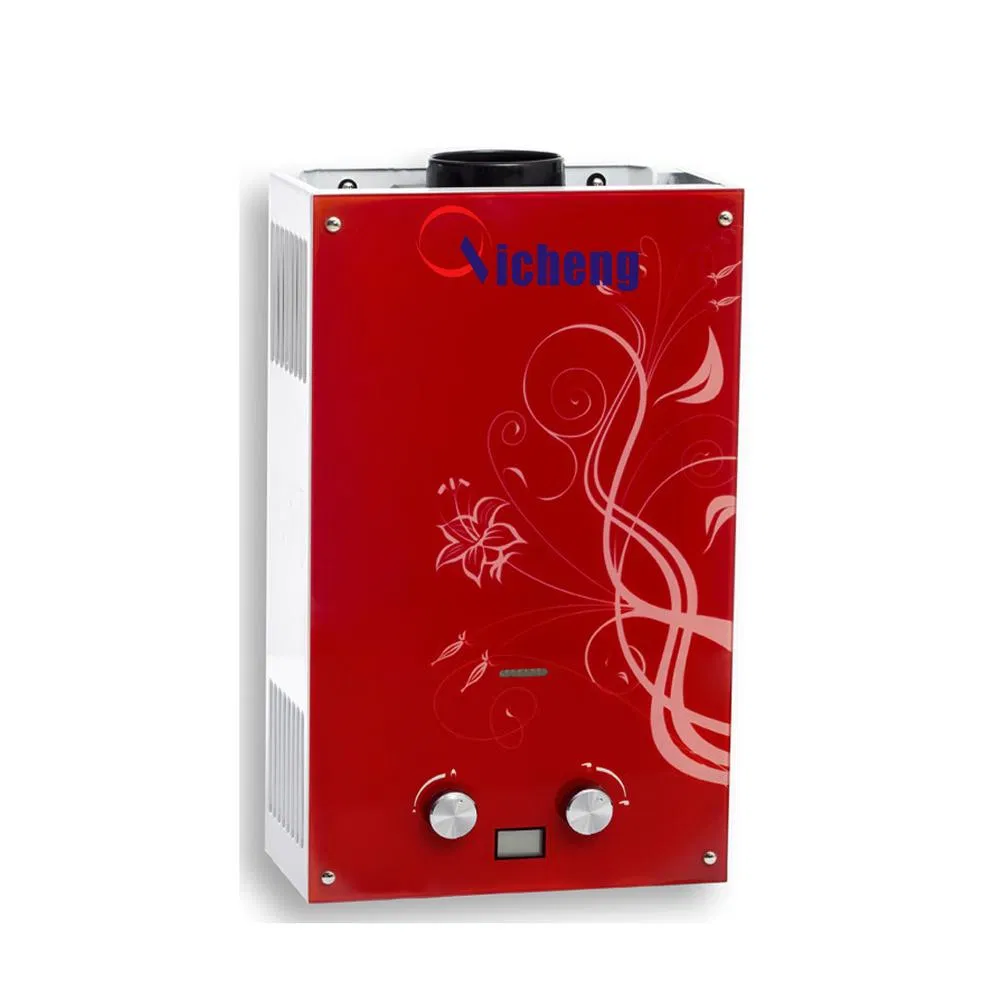 Glass Panel Flue Type LPG Natural Gas Tankless Shower Heater