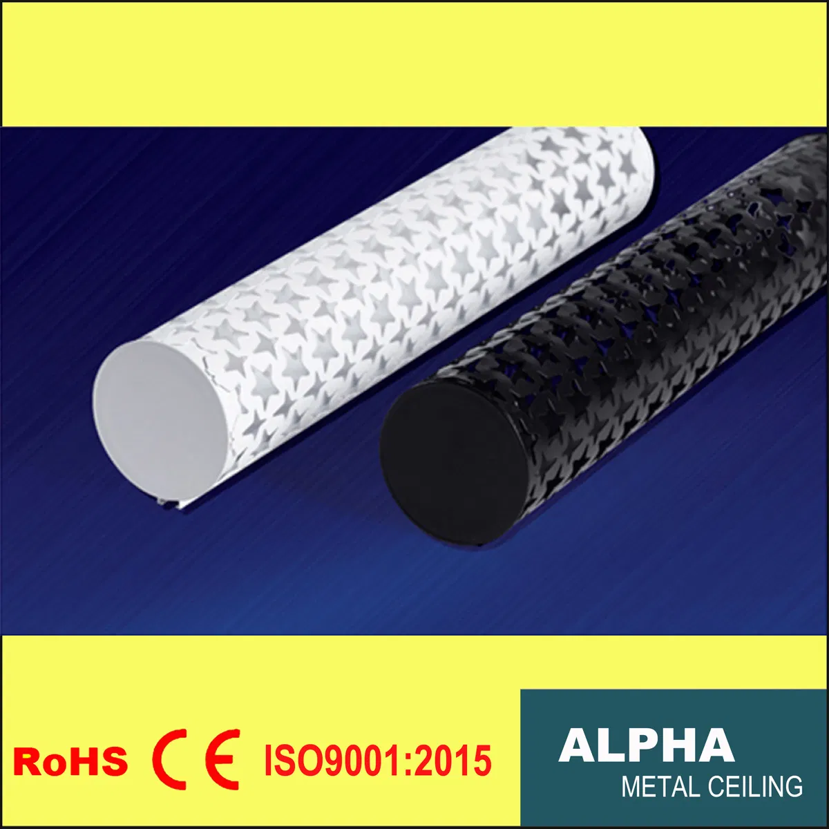 Aluminum Metal False Suspended O Shape Pipe Baffle Ceiling