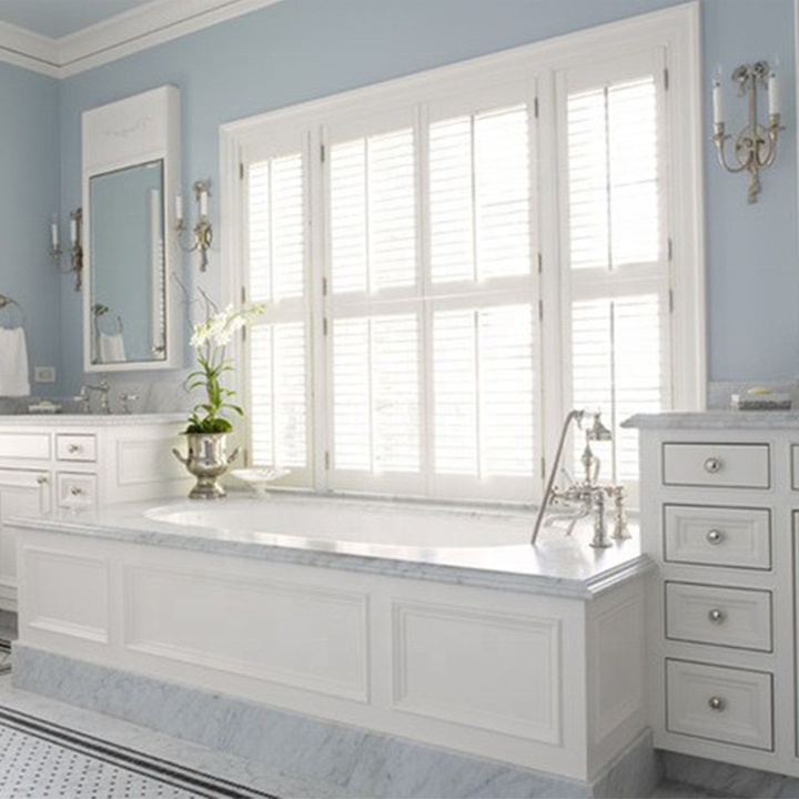 Elegant European Wooden Door with Modern Movable Louvers