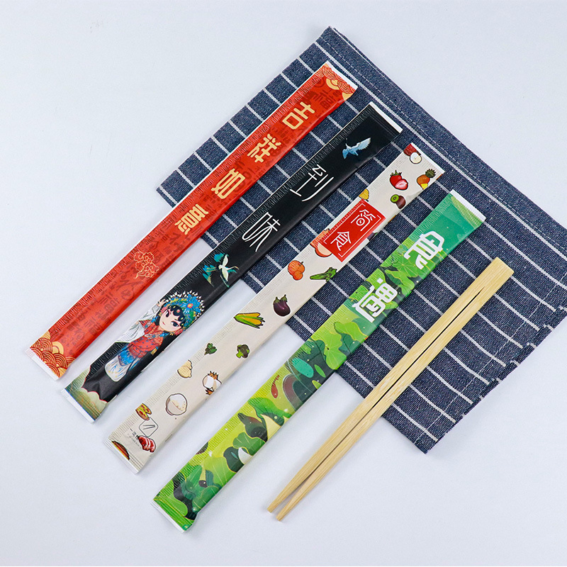 Manufacturer OEM Disposable Twin Tensoge Round Bamboo Chopstick
