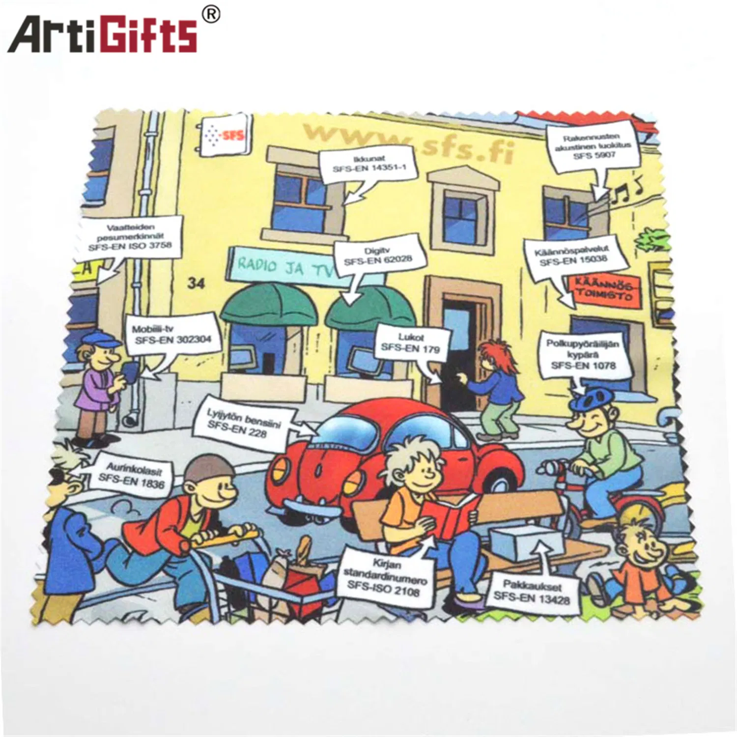 Colorful Microfiber Glasses Cleaning Clothes