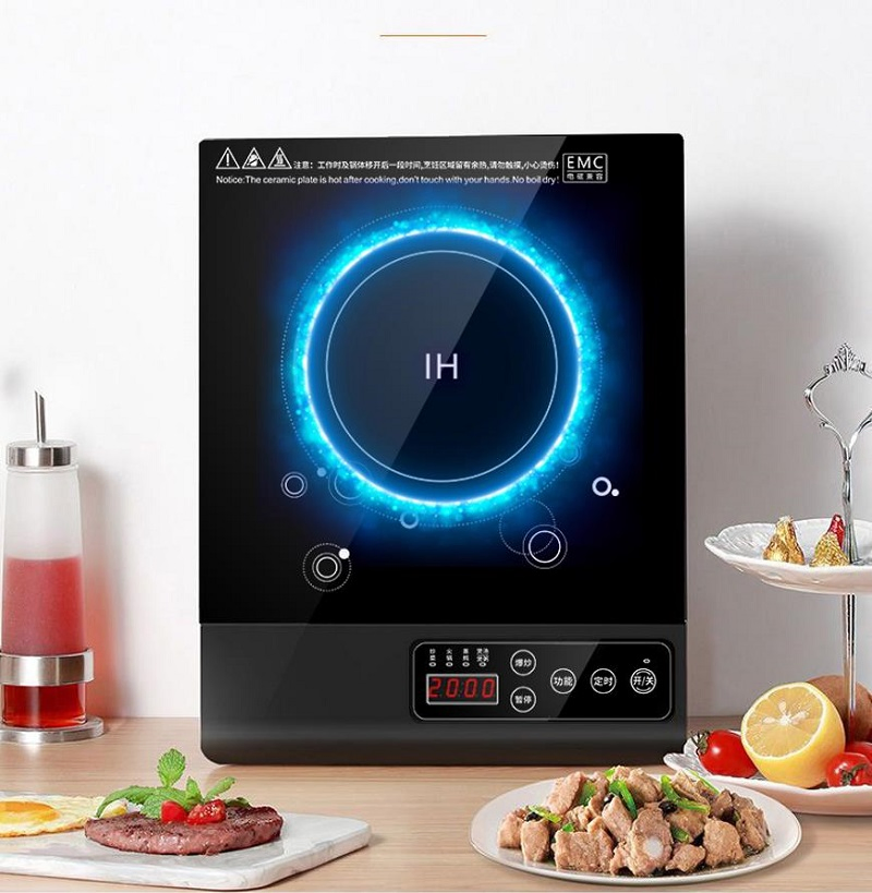 Touch-Controlled Microcrystal Panel Multifunction Electric Home Appliance Induction Stove Cooktop Cooker