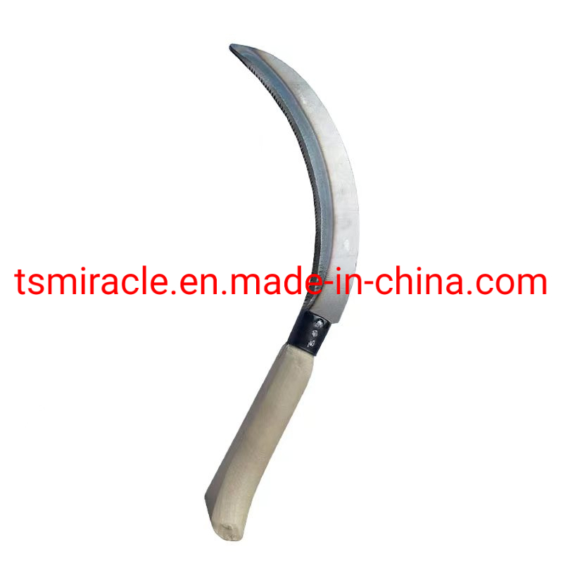High - Quality Hot - Selling Steel Grass - Tooth Sickle Wooden Handle Selling Well