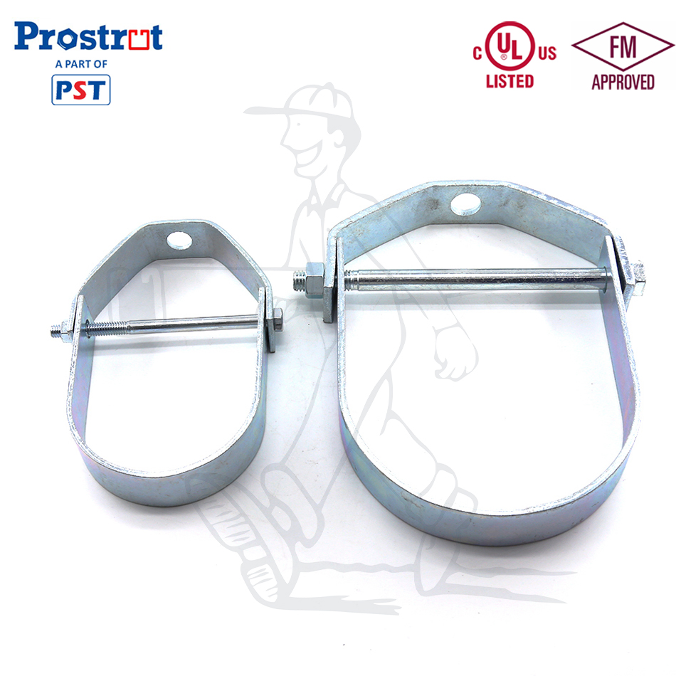 UL FM Listed Galvanized Steel Adjustable Pipe Hanger Clevis Hanger Conduit Hangers