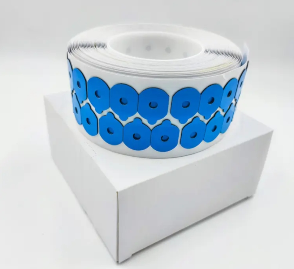 Universal Ordinary Blue Lens Double-Sided Blocking Pad 20*27mm, Anti Slip Pad Polished by Lens Edging Machine