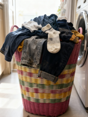 Household Hand-Woven Storage Basket Laundry Basket