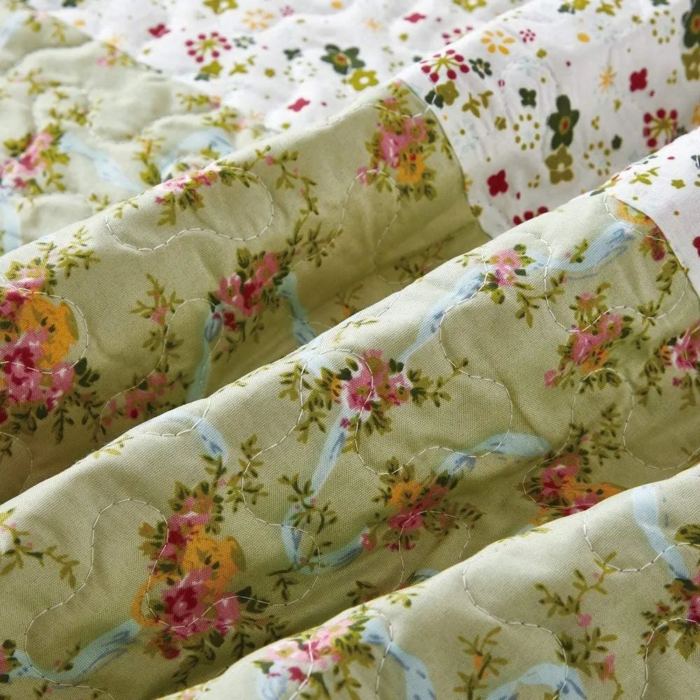 Flower Bed Cover Ordinary Double Bed / Medium Light Plant Flower Quilt Cover Yellow Flower Grey Leaf Printed Quilt Cover Soft Four Seasons Bedspread