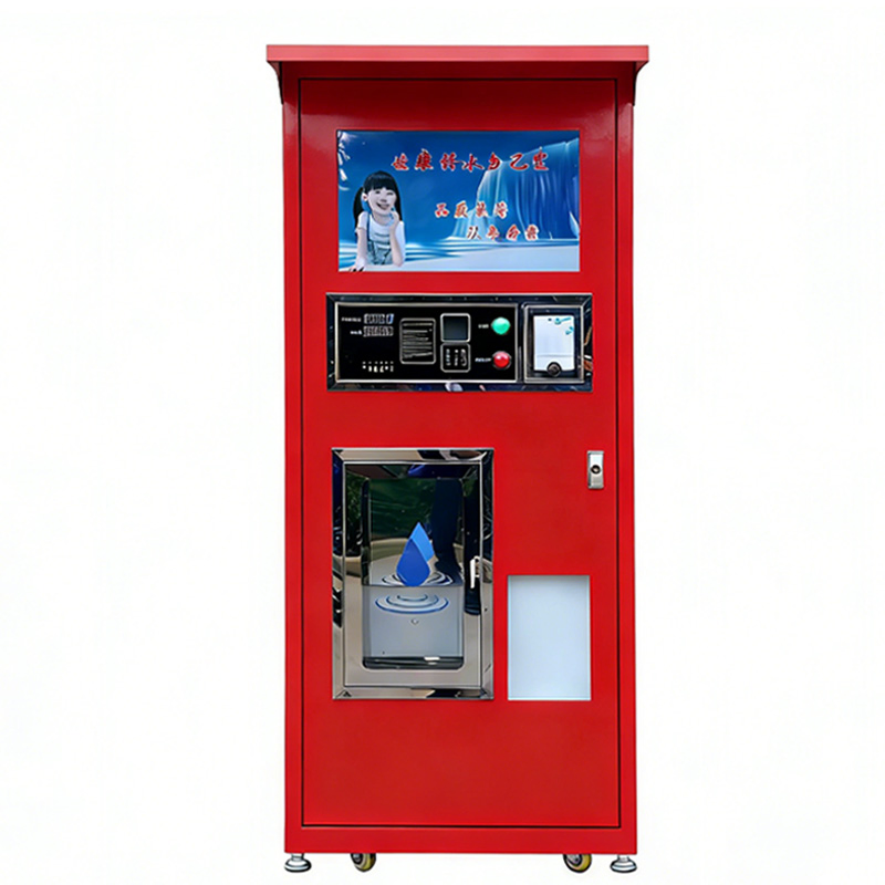 Metal Shell Coin Operated Reverse Osmosis Water Vending Machine Processing Tap Water