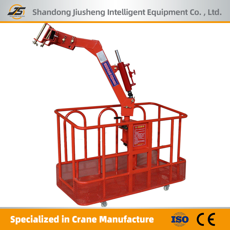 Durable Steel Crane Man Basket with Guardrail for Lifting Personnel Work Basket