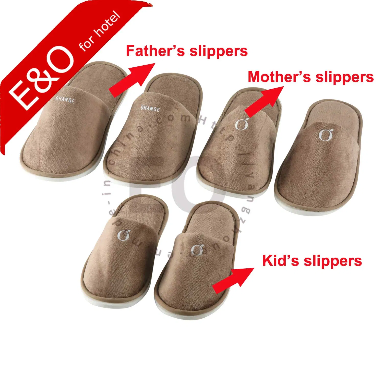 Cheap Home EVA Indoor Hotel Family Slippers