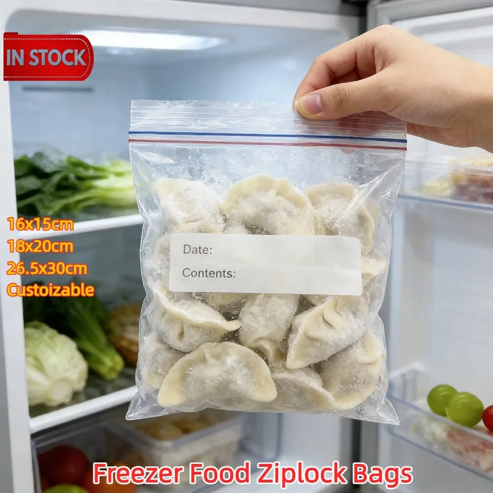 Manufacturer Inventory Food Grade Plastic Zipper Self Sealed Packaging Ziplock Bag
