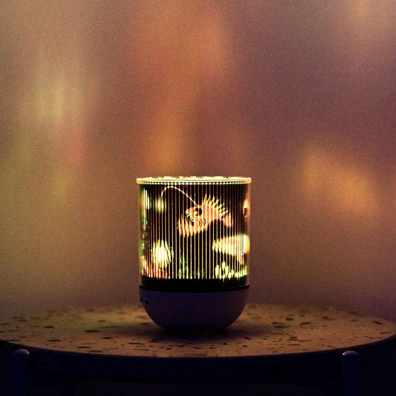 Dynamic Music Projector Night Light Bluetooth Speaker with Remote Control