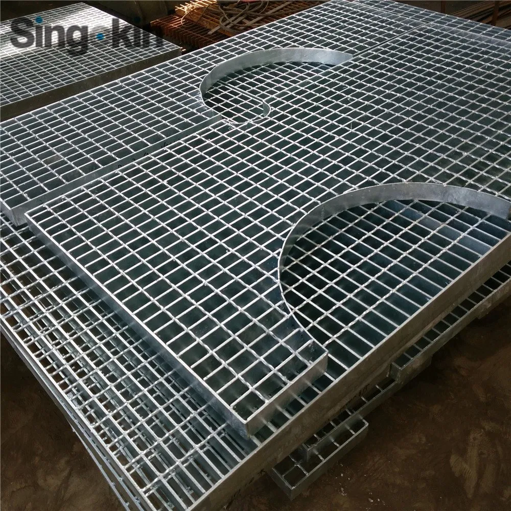 30X3mm Catwalk Steel Grating Serrated Galvanized Bar Grating Price