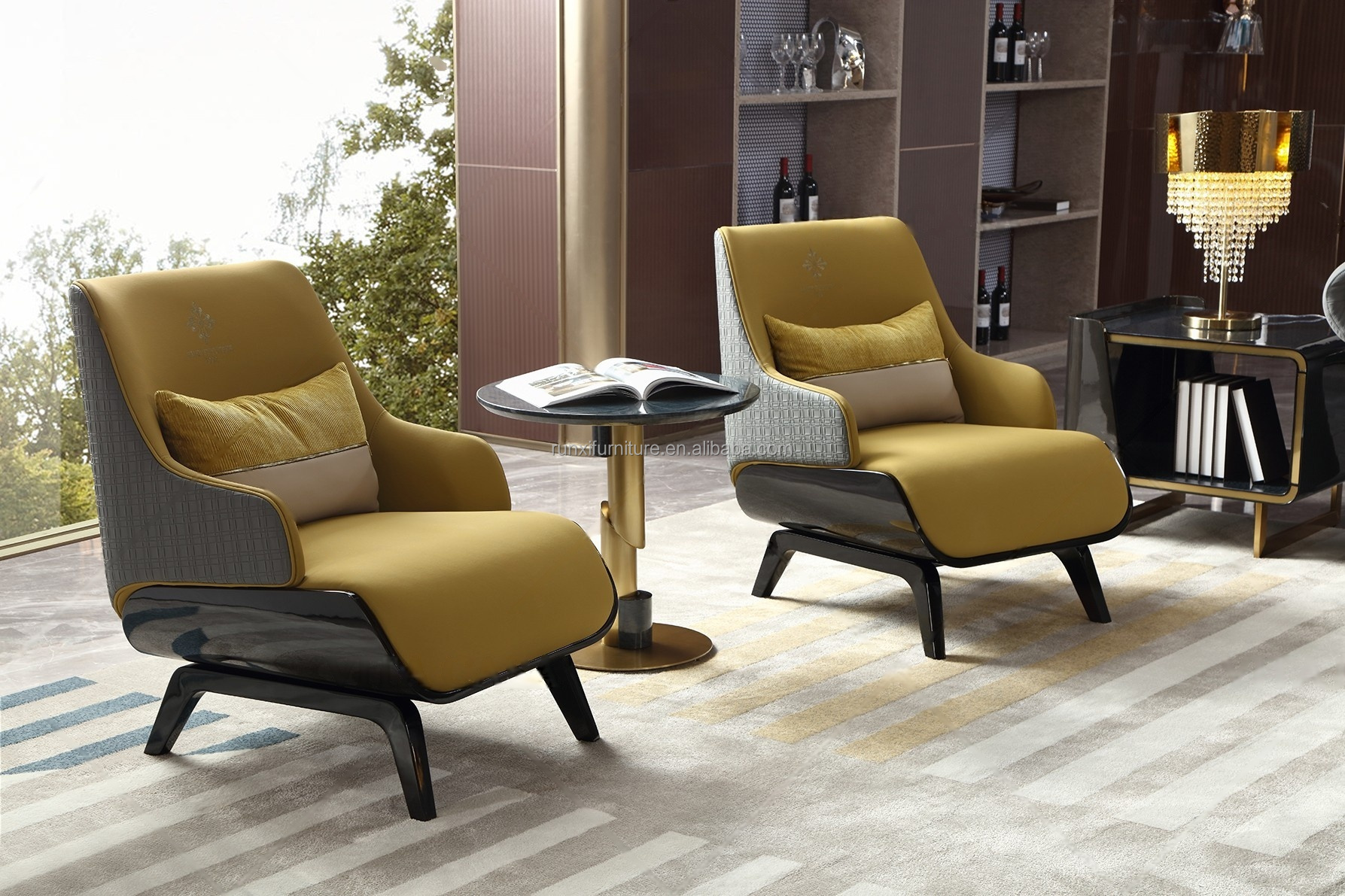 Мебель для гостиной вилл скандинавский стиль премиум