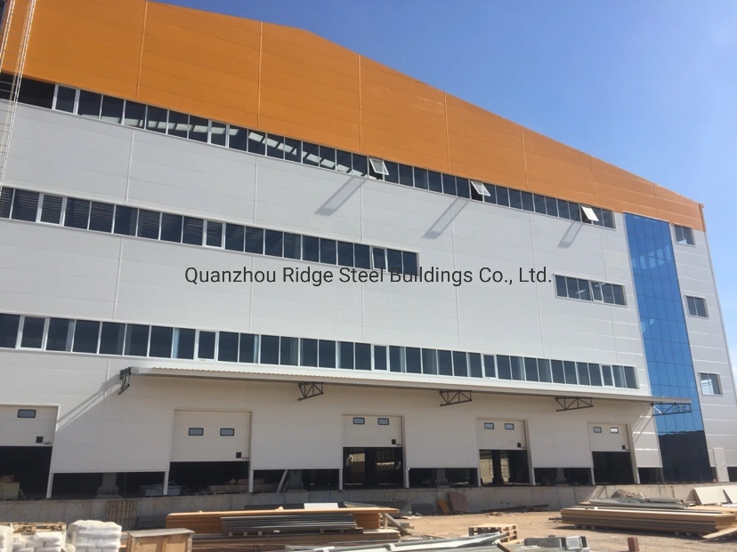 Big Commercial New Look Beauty Wall Cladding Glass Steel Structure Prefabricated Shop Mall