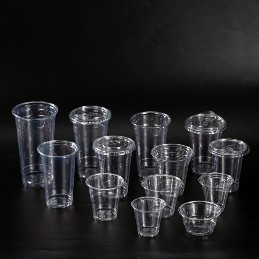 Пластиковые соусницы с крышкой 0.75, 1, 1.5, 2 унции