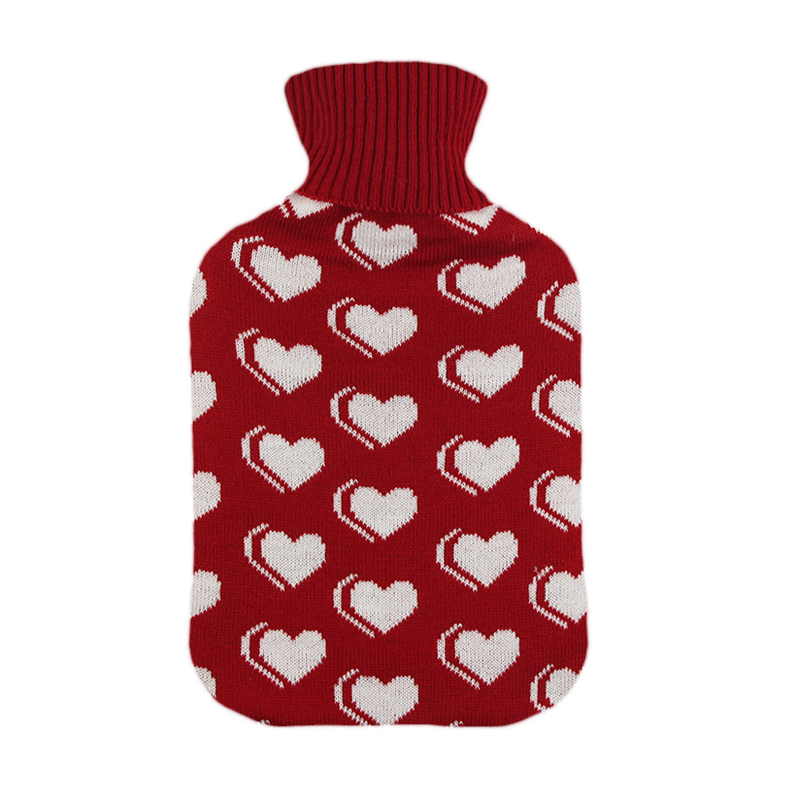 Rubber Hot Water Bottle Bag Large with Soft Cover for Menstrual Cramp Neck & Shoulder Pain and Hand Feet Warmer Hot Water Bag