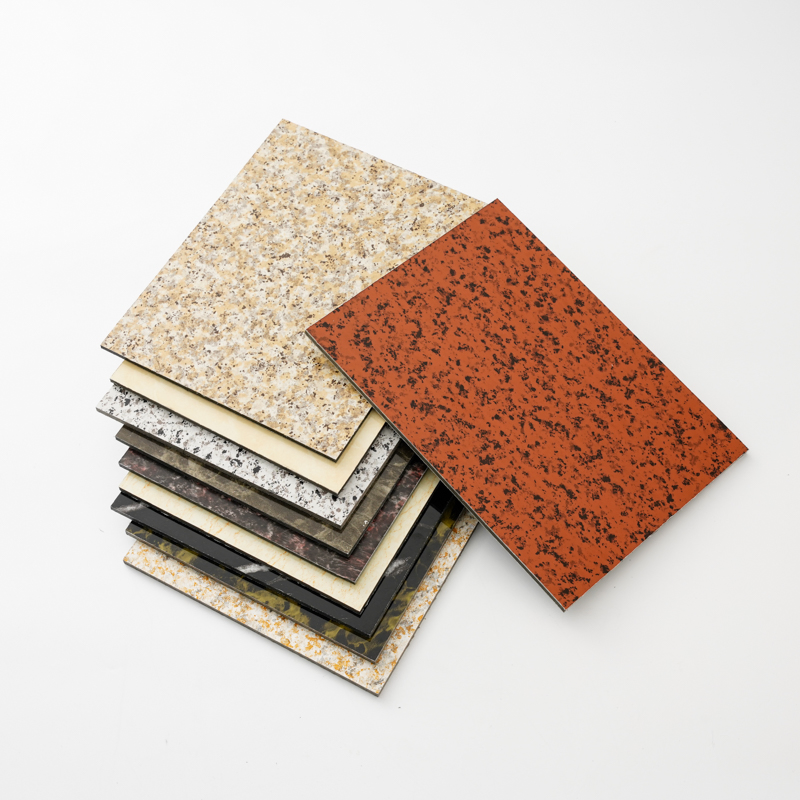 3mm 4mm Thick Marble Grain Aluminum Composite Panels Interior Exterior Wall Cladding for Apartments