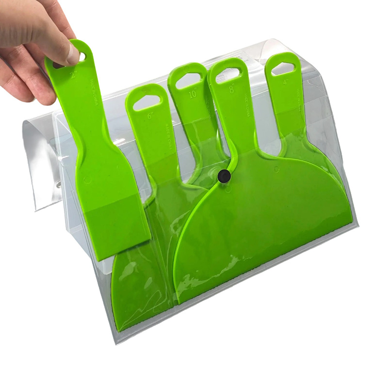 Integrated PP Plastic Scraper Tool: Putty Scraping + Glue Removal for Decoration – Hand-Held Putty Knife