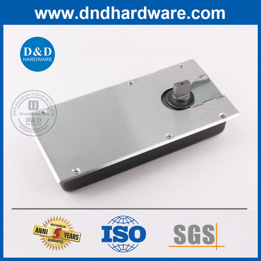 Architectural Glass Door Hardware Iron Floor Spring with Stainless Steel Cover
