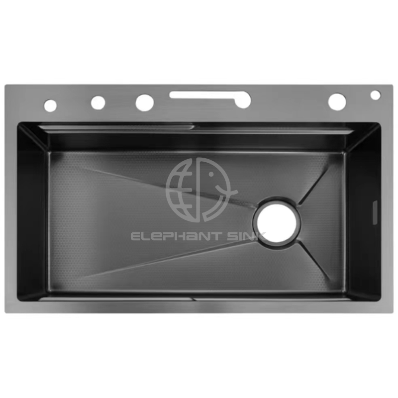 Multifunctional High Quality Kitchen Luxury Custom Stainless Steel Handmade Sink for Apartments