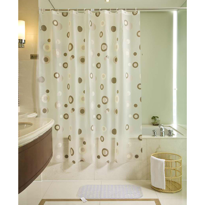 Curtain Decoreagy Watercolor Floral Modern Minimalist Shower Curtain Waterproof Fabric