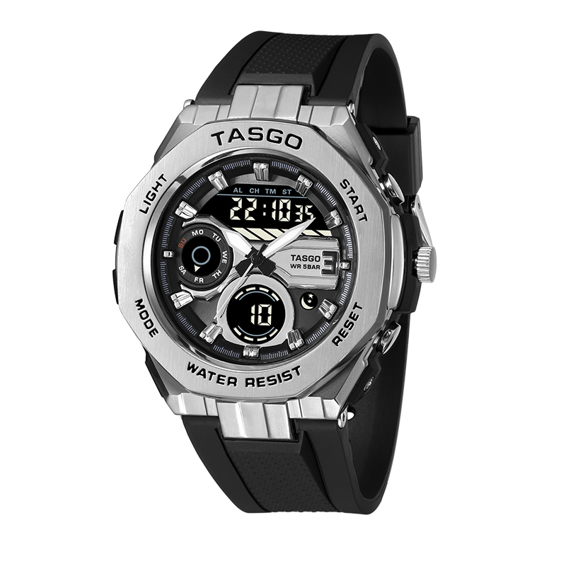 Smart Janpan Movement Stainless Man's Wrist Watch 50m Waterproof Digital Sport Watch