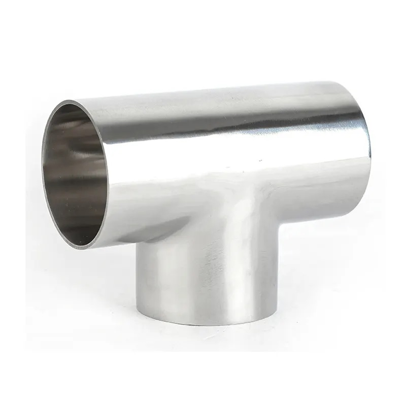 Premium Sanitary Short Weld Tee 3 Way Pipe Fitting in SS316L