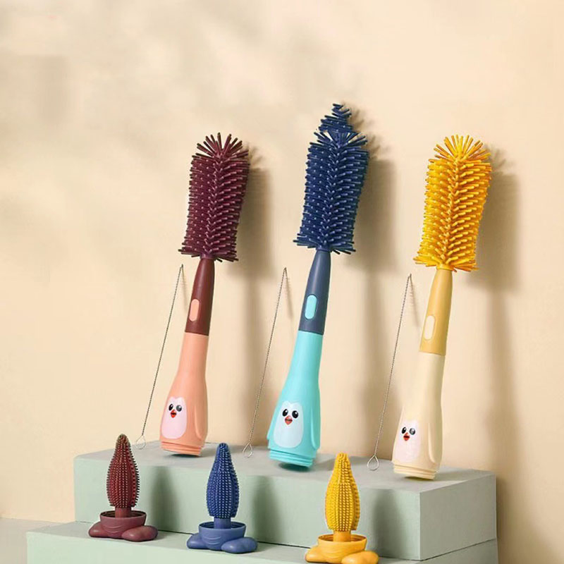 Factory Direct Sale Customizable Easy Store Universal Water Cup Cleaning Baby Straw Pacifier Bottle Brush