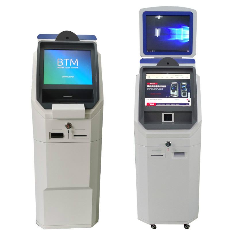 Hospital Entrance Hall Cash Payment Interactive Touch Screen Customized Kiosk Maker Cabinet