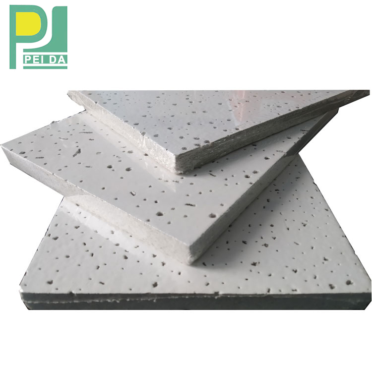 Decorative Panels Tiles Price 600X600mm Square Acoustic Mineral Fiber Board for Ceiling