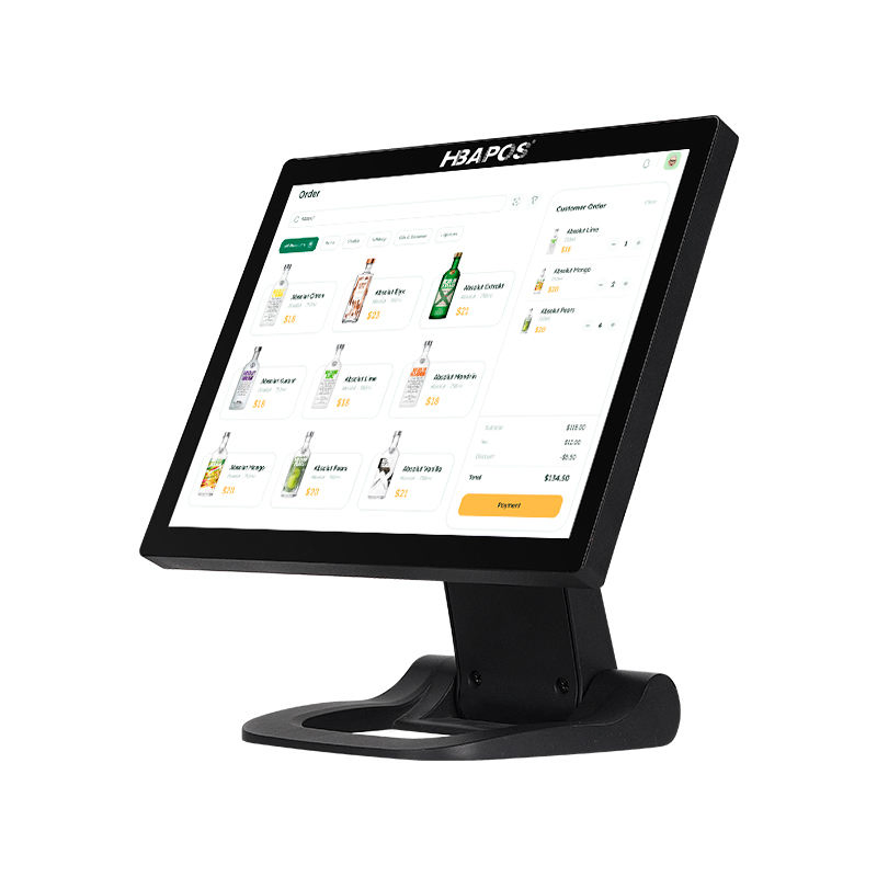 Metal Body 13 15 17 N97 CPU Touch Screen POS System Billing Machine with Folding Base Fo Retail Sale