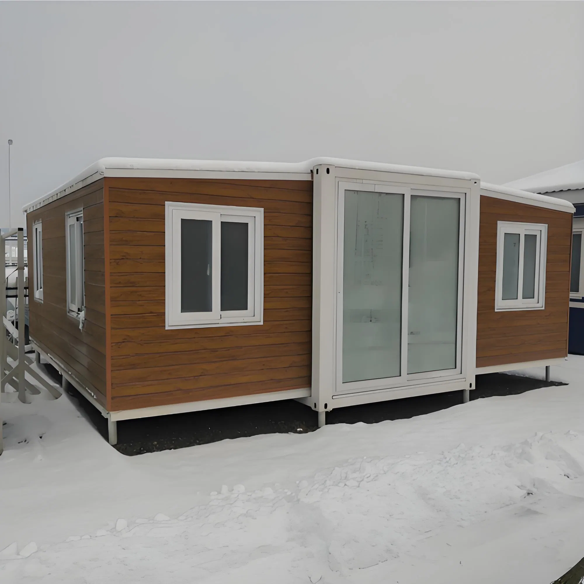 Easy Folding 40FT 20 FT Prefab Container Expandable House Light Steel Folding Prefabricated Home Villa with Bathroom Kitchen