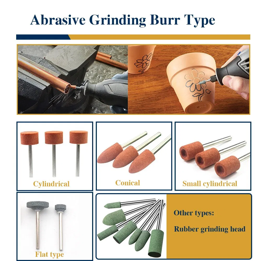 Абразивные головки цилиндрические для Dremel