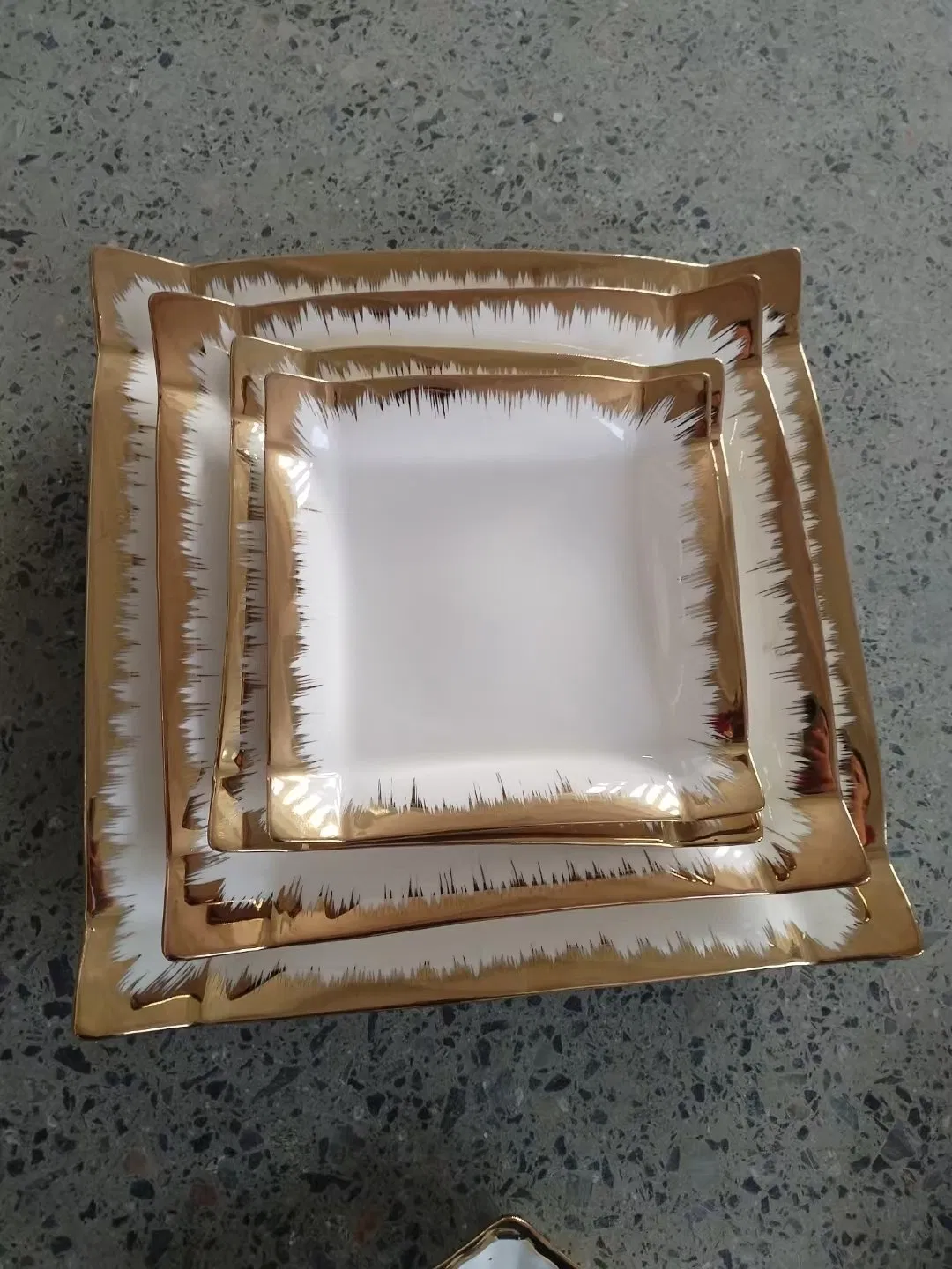 Dinner Plate Bowl Soup Plate Golden Line Porcelainware Ceramics Tableware