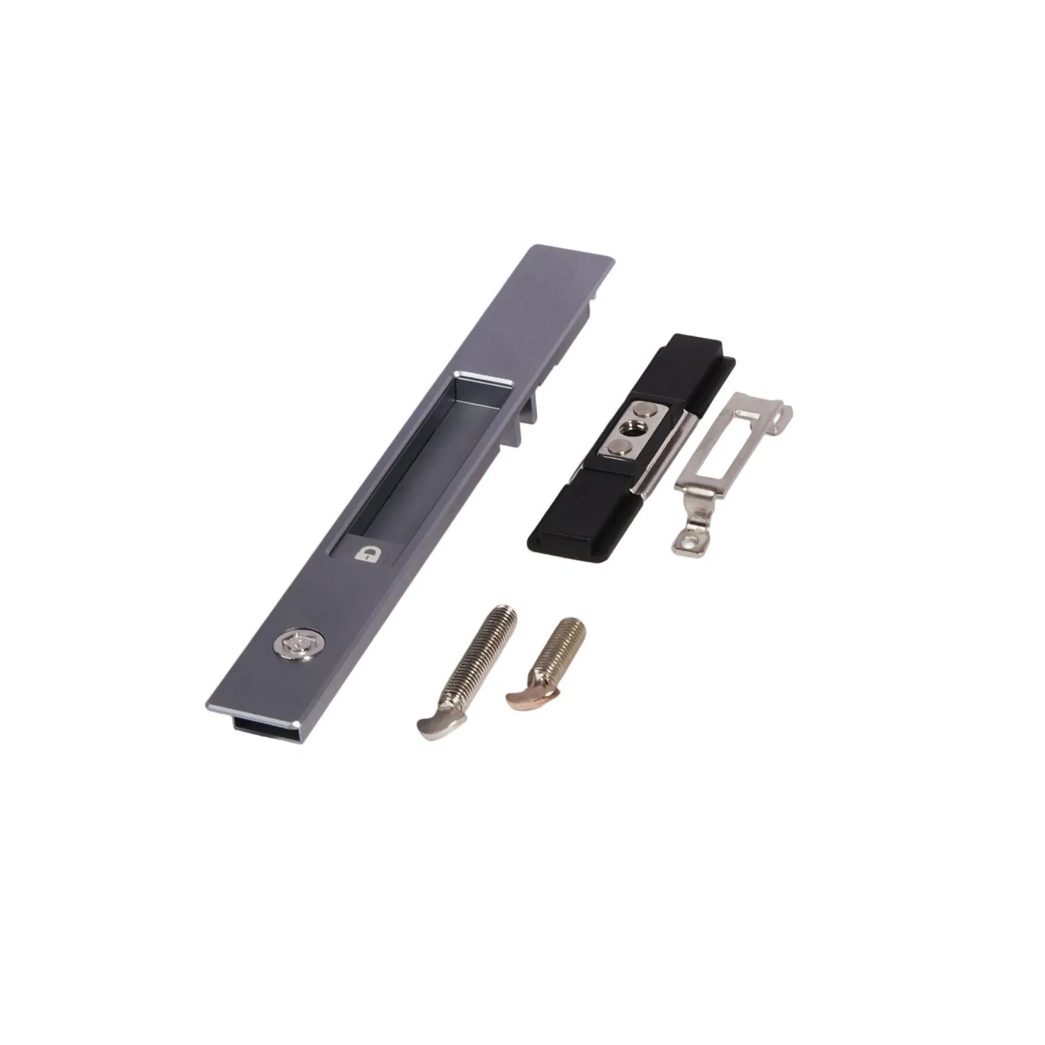 Sleek Modern Aluminum Slide Lock Hardware for Contemporary Interiors