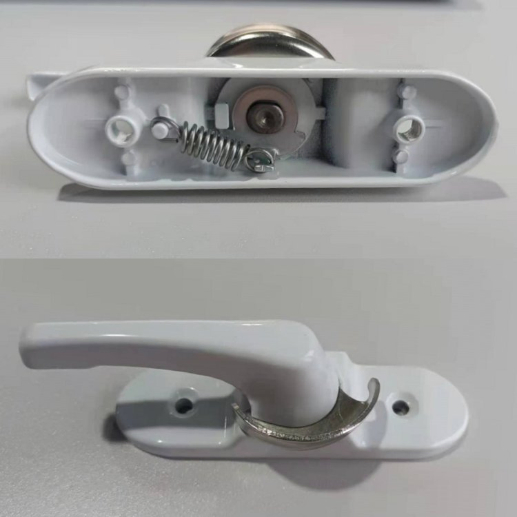 UPVC Window Door Handle Crescent Lock Sliding Window Moon Lock Hardware Accessories Aluminum Zinc Material Nisen Cl02