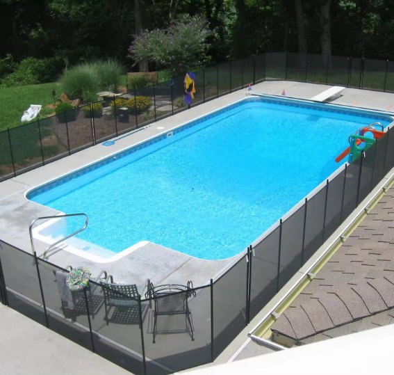 Temporary Swimming Safety Barrier in-Ground Security Pool Fence and Gates