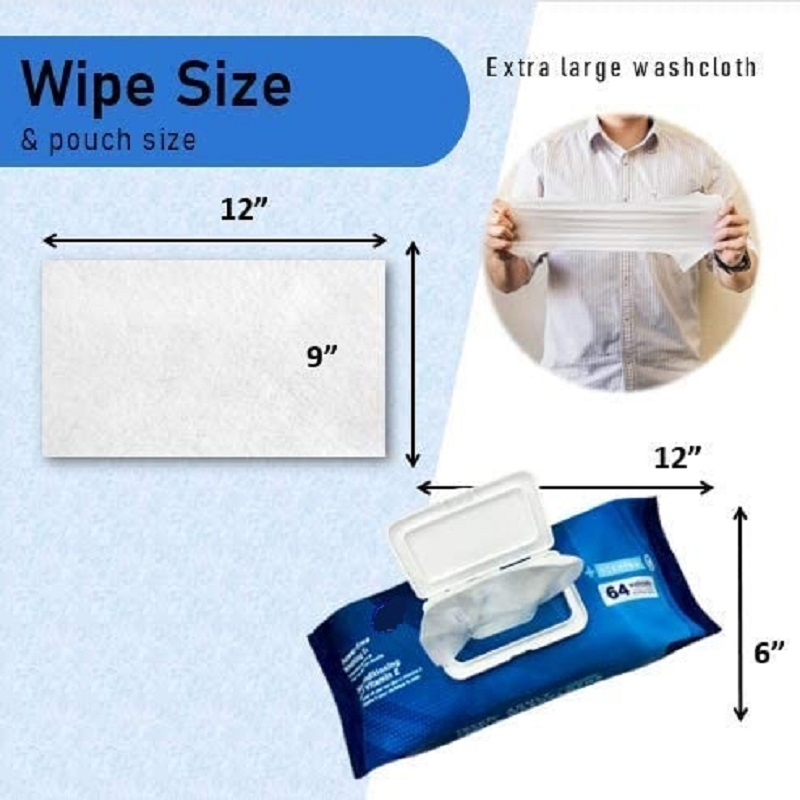 Factory Scented Premiostened Sensitive Skin Disposable Premoistened Adult Body Wipes Alcohol-Free Adult Cleaning Wet Wipes