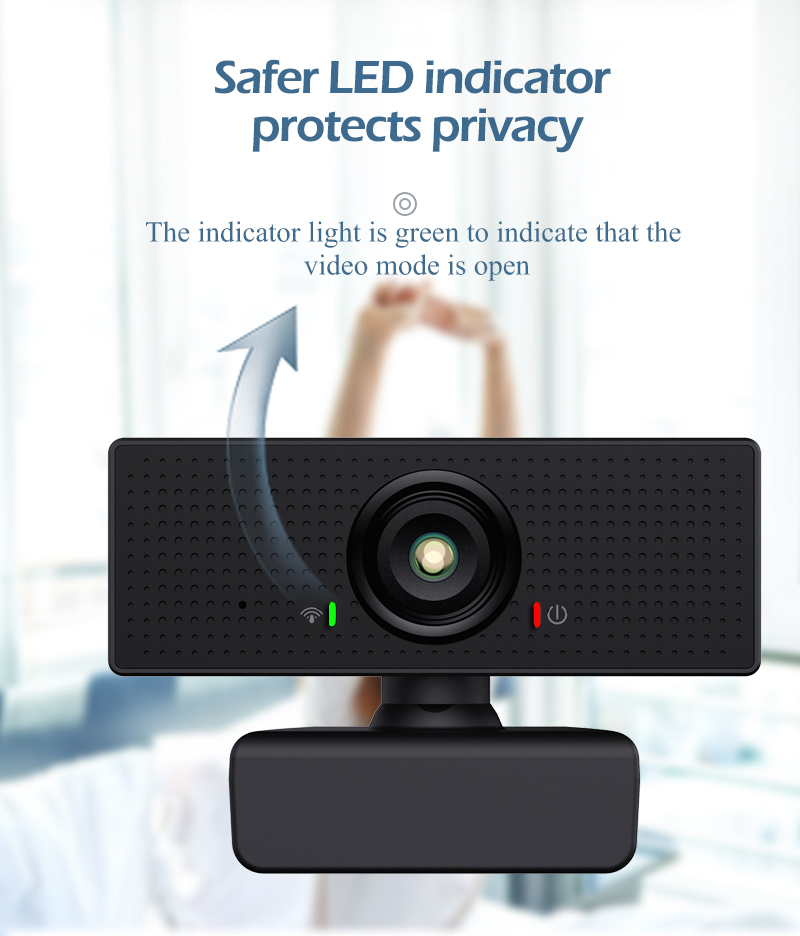 USB Webcam with Privacy Cover, 720p, 1080P, 2K, 4K Available