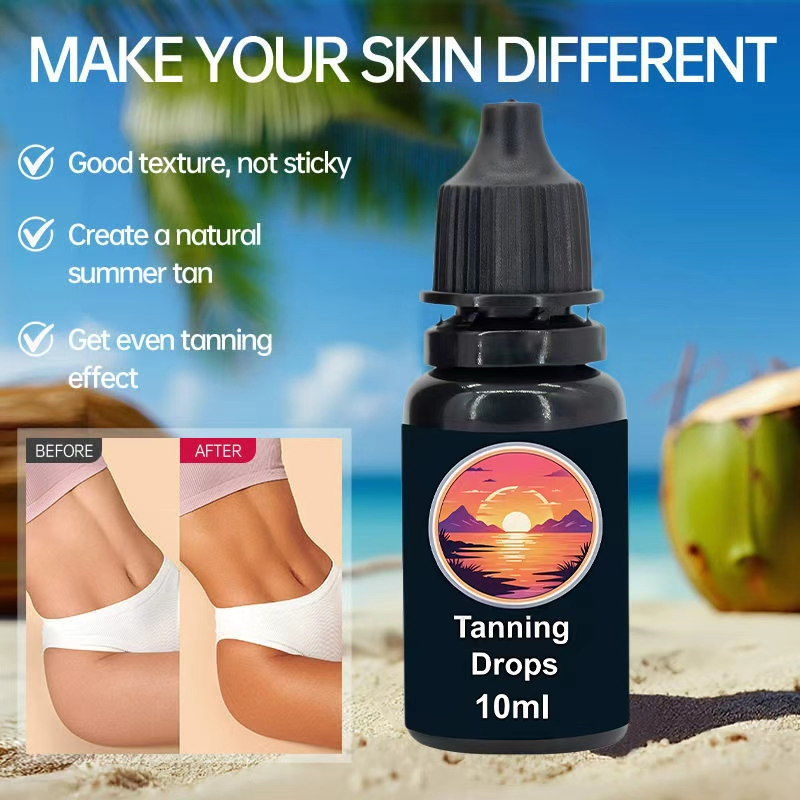 Custom Label Supported Oral Tanning Drops for Effective Tanning