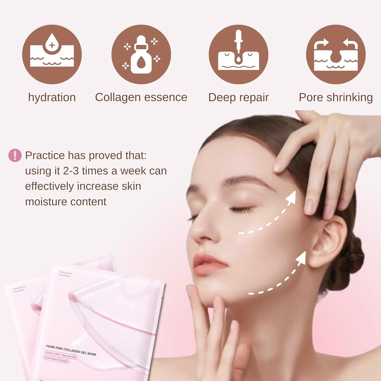 Cosmetic Facial Mask Natural Skin Care Revitalizer Moisturizing Nourishing Mask Whitening All Skin Types Customized Private Label Brightening Face Mask