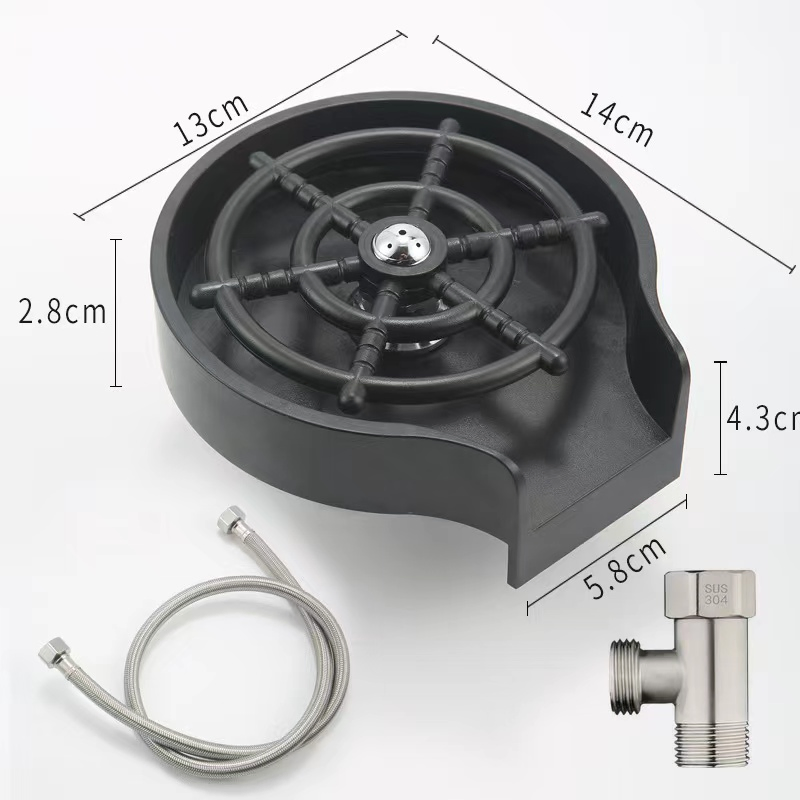 Kitchen Accessories High Pressure Bar Cup Rinser Automatic Cup Washer Quick Bar Glass Rinser