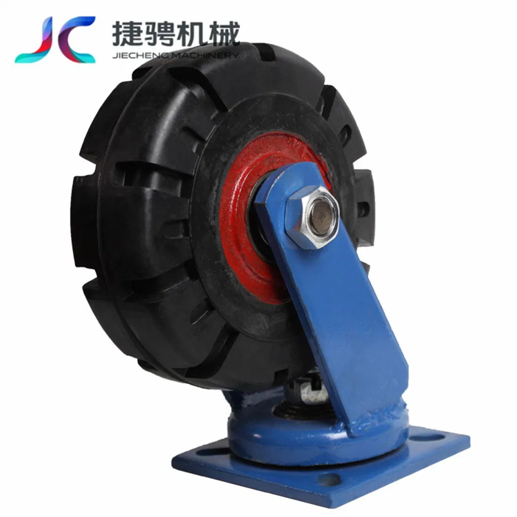 Super Heavy Duty Industrial Rubber Casters with Iron Core Wheels
