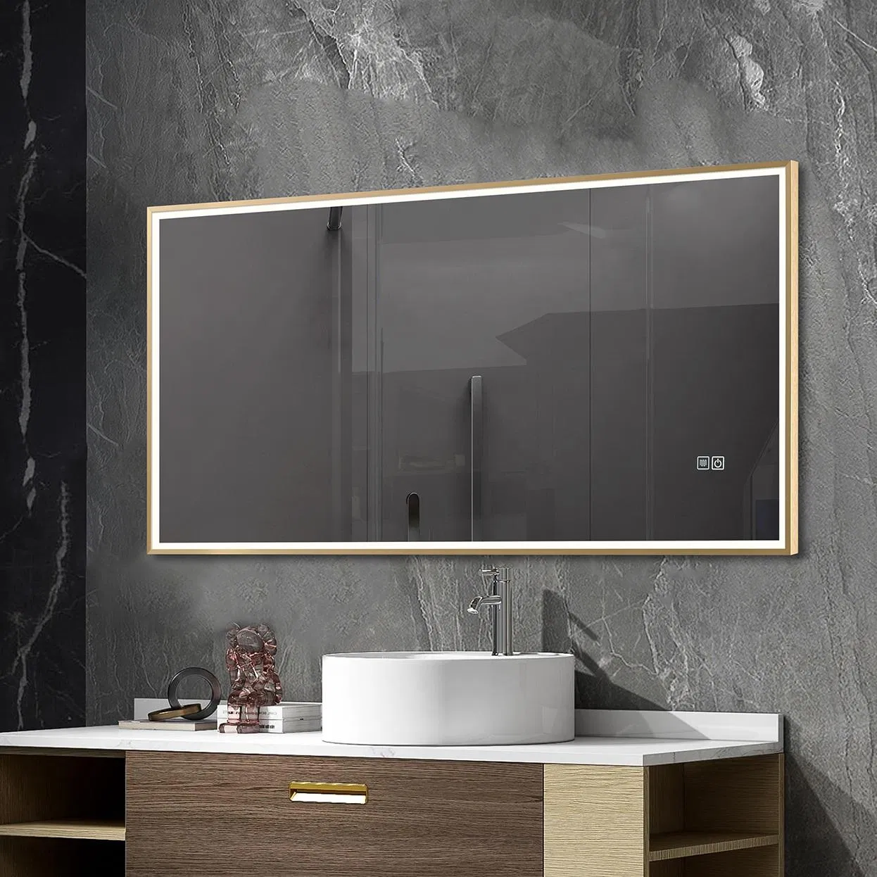 High Quality Contemporary Easy to Install Backlit Bathroom Rectangular 120X60 Mirror