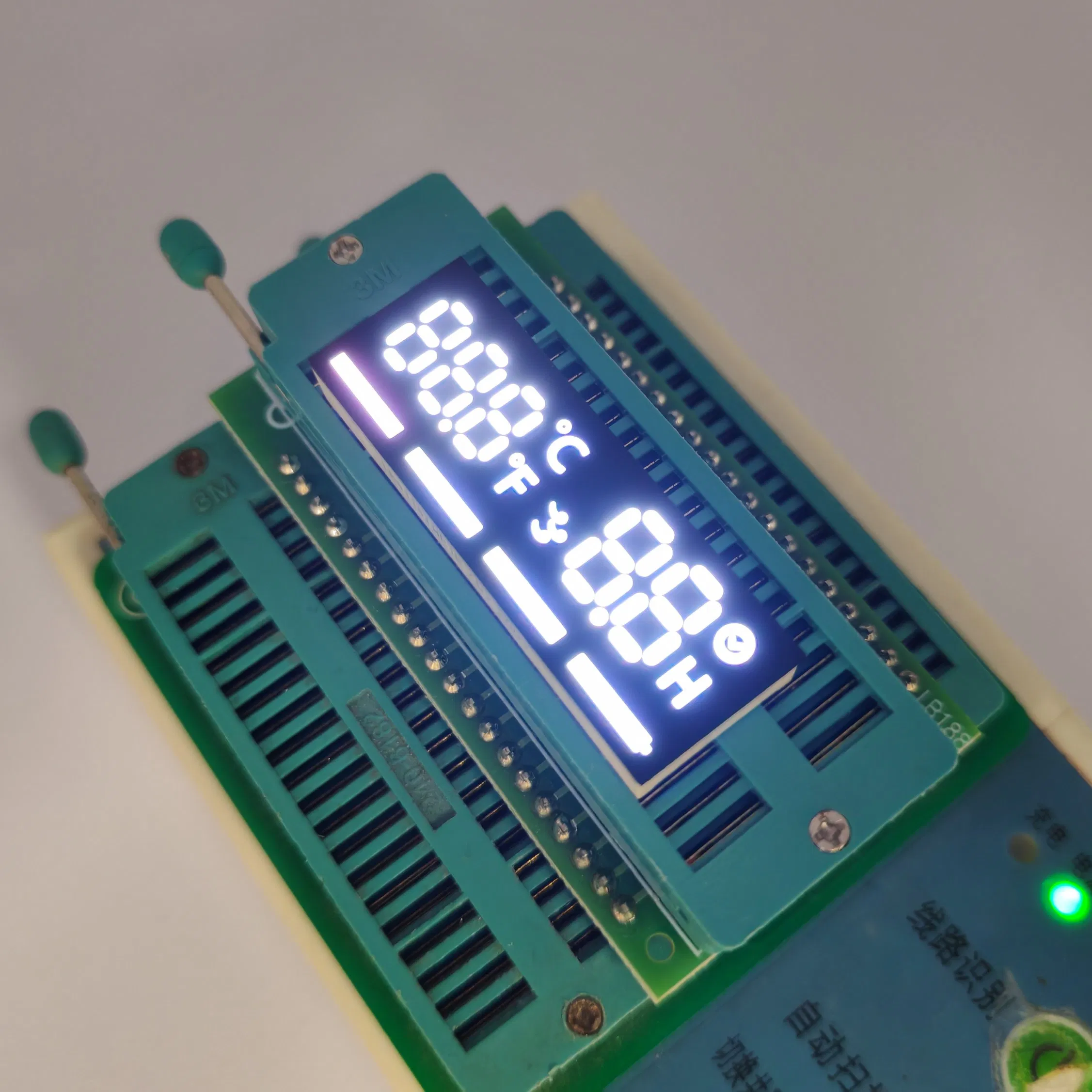 Ultra White/Red 7 Segment LED Clock Display Module