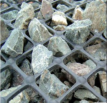 Black Uniaxial Plastic Geogrid for Road Construction