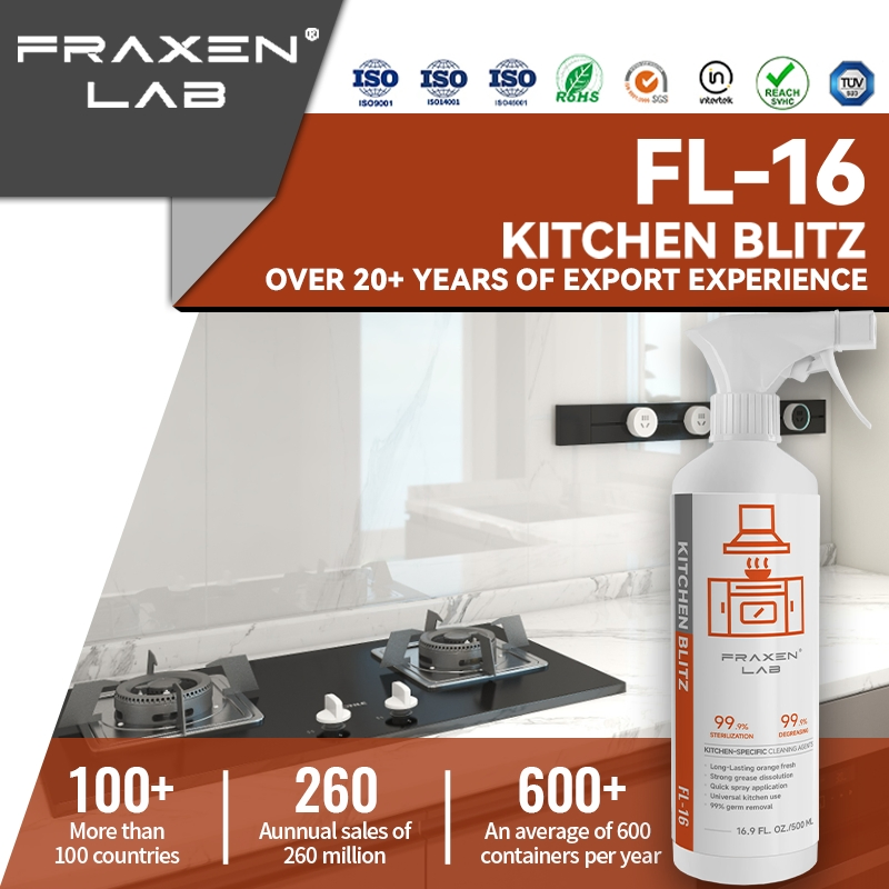 China Manufacturer Customized Multi-Purpose Oil Removing Kitchen Cleaner Detergent Kitchen Degreaser as Household Cleaning Product